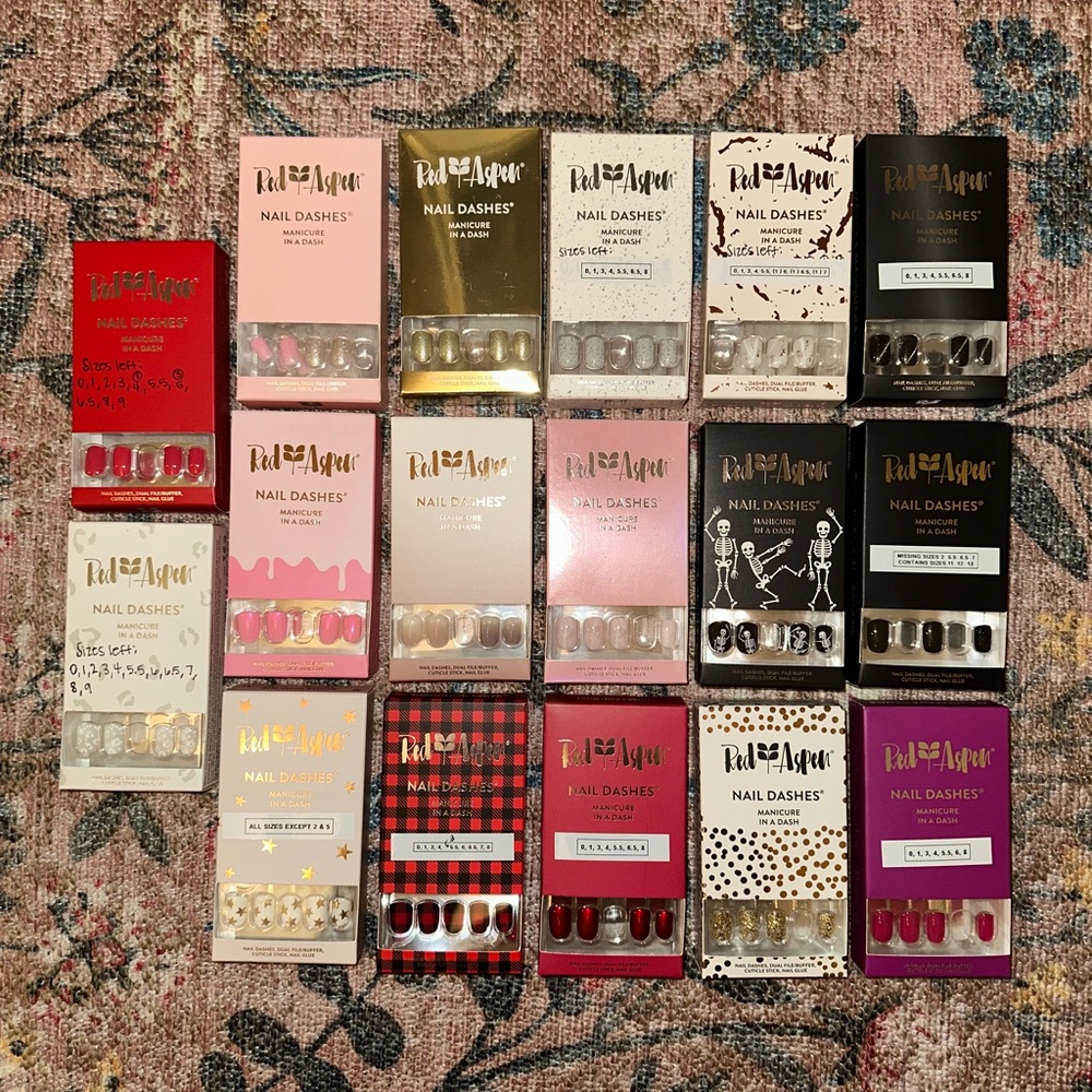 Red Aspen nail dash extras - Please see description